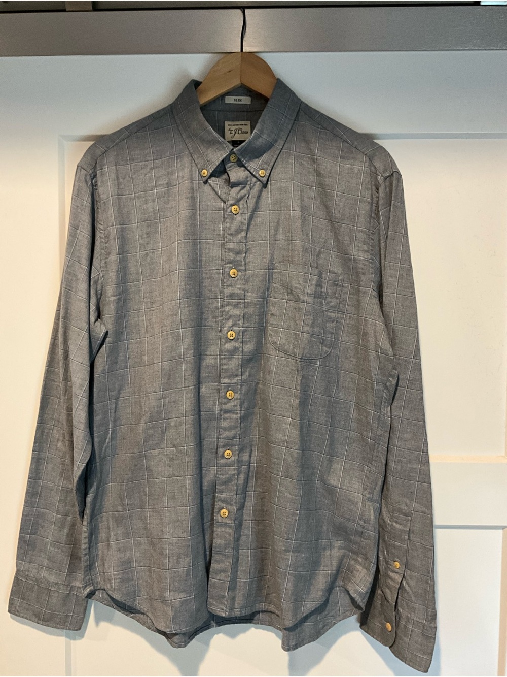 J. Crew NEW Slim Fit Plaid Shirt Size Large Button Down Cotton Office Preppy